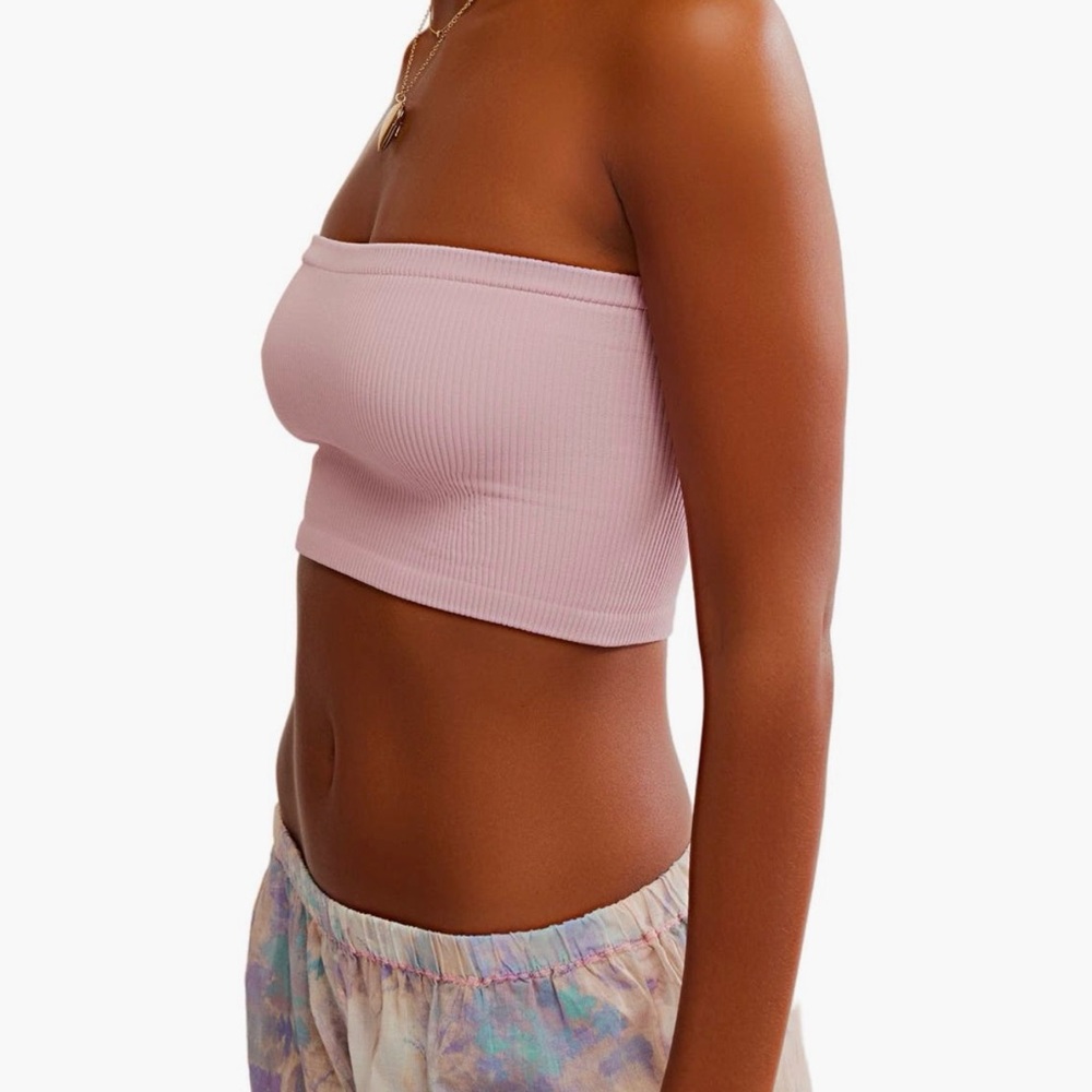 Free People Amelia Bandeau Bra - dawn pink - Picture 3 of 4